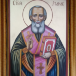 Свети Атанасий Велики Архиепископ Александрийски - тъмна рамка
